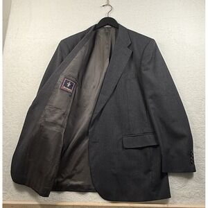 Barrington Mens 46L Gray‎ Tweed Wool Blazer Jacket